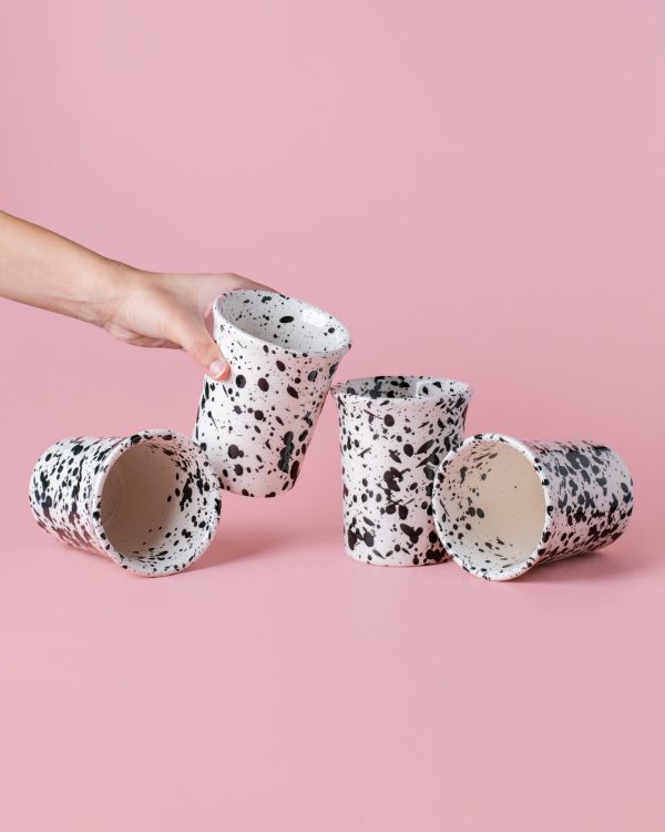 PACK-VASOS-GALAXIA-11 Keramikbecher GALAXIA - Handgefertigtes Steingut aus Spanien